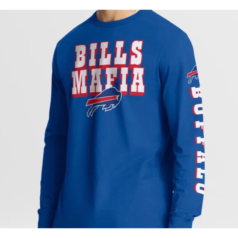 Fanatics Buffalo Bills Mafia Long Sleeve T-Shirt Mens XL Royal Blue NFL Graphic